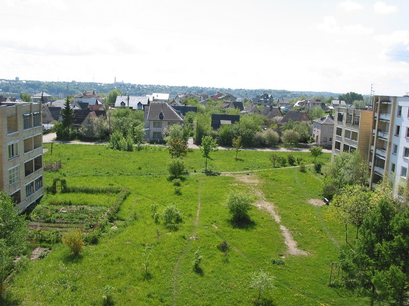 Kaunas, Lithuania - view from apartment where we slept