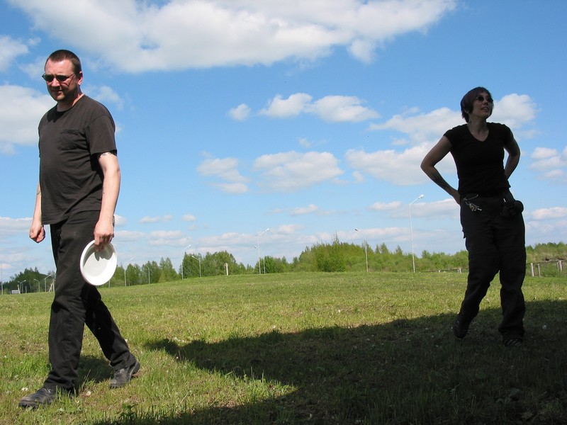 frisbee at the Polish border