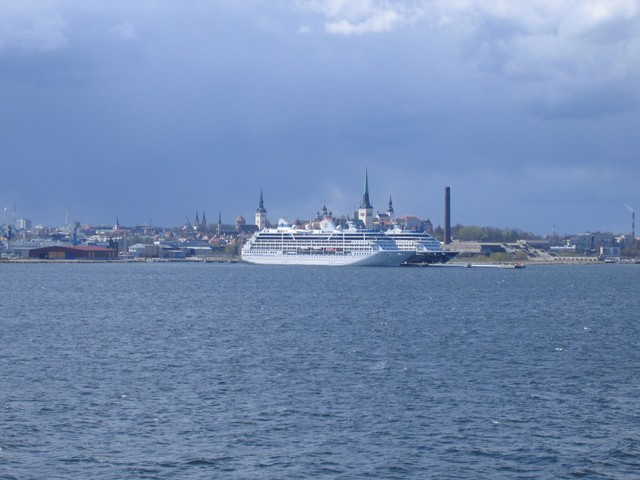 Tallinn, Estonia, as we are about to leave the Helsinki - Tallinn ferry