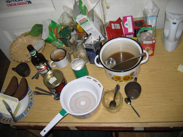 breakfast, Vilnius, Lithuania