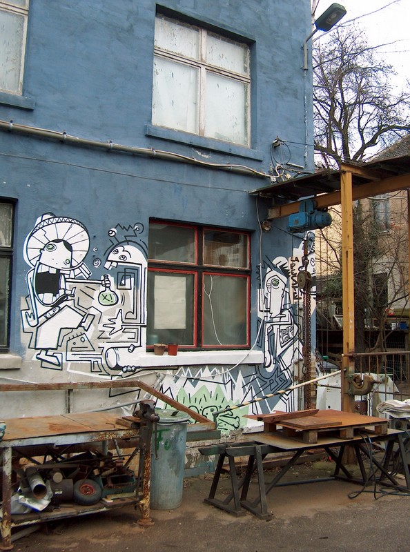 ouside at the Zoro, Leipzig, Germany