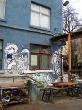 ouside at the Zoro, Leipzig, Germany