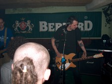 Playing at the Hu-Hu Bar, Chumotov, Czech Republic