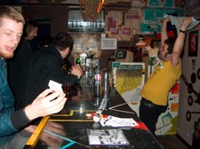 After party in the bar at Jazz Club, Cesky Tesin, Czech Republic