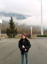 Gas station stop in France.